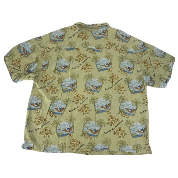 Men's Big‎ Dogs Short Sleeve Button Down Hawaiian Shirt 4X Just Do It...Tomorrow - Picture 7 of 10